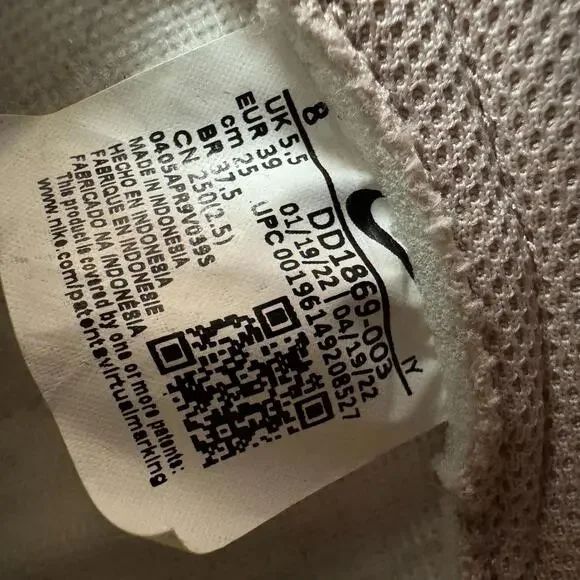 Nike Dunk High Women's 8 PInk Oxford White Leather Sneaker Shoes DD1869-003 - Picture 6 of 8